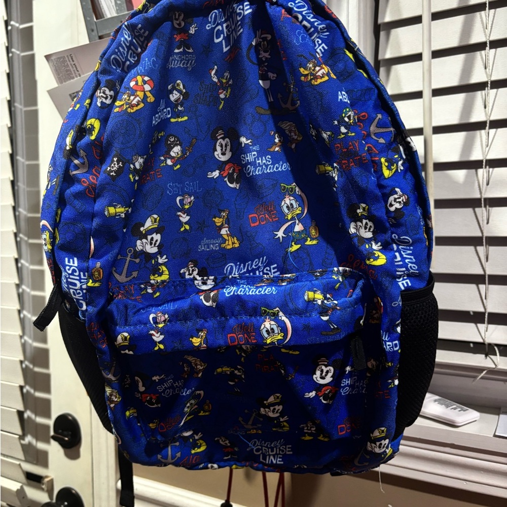 Disney Cruise Line Black and Blue Back Pack